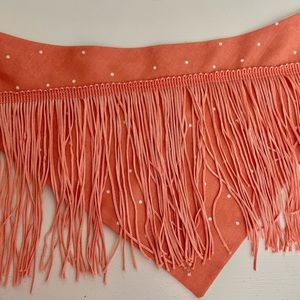 Adorable fringe bandanna